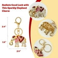 thumbnail image 2 of Wrapables Crystal Bling Keychain, Keyring Purse Handbag Pendant Charm, Red Opulent Elephant, 2 of 6