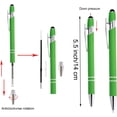thumbnail image 6 of 12 Pieces Ballpoint Pen with Stylus Tip, 2 in 1 Stylus Pens Stylish Pen, Metal Stylus Pen for Touch Screens, 1.0 mm Black Ink, 6 of 7