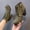 Green, variant on Women's Winter Warm Ankle Boots: Thick Sole & High Heel - Black PU Leather, Side Zipper with Lace-Up Detail, Plain Toe | Chic Everyday Booties | Faux Fur Lined | Rubber Sole,US Size:6.5-10.5