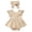 Beige, variant on Mrzhqd Toddler Girls Bodysuits Girls Ribbed Lace Backless Romper Bodysuit Little Girls Dress Headband Clothes Outfits Set For 0-3 Months