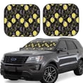 thumbnail image 2 of Daiia Lavender Flowers 2PCS Car Windshield Sun Shade, Foldable Sun Shield for Car Front Window, Auto Sun Blocker Visor Protector Universal for Truck SUV Pickup-Medium, 2 of 7