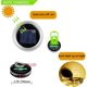 thumbnail image 4 of Luces solares, paquete de 12, 30 luces LED solares para exteriores, luces solares de luciérnaga, luces solares con tapas de hadas, luces solares impermeables con perchas para boca regular, 4 of 5