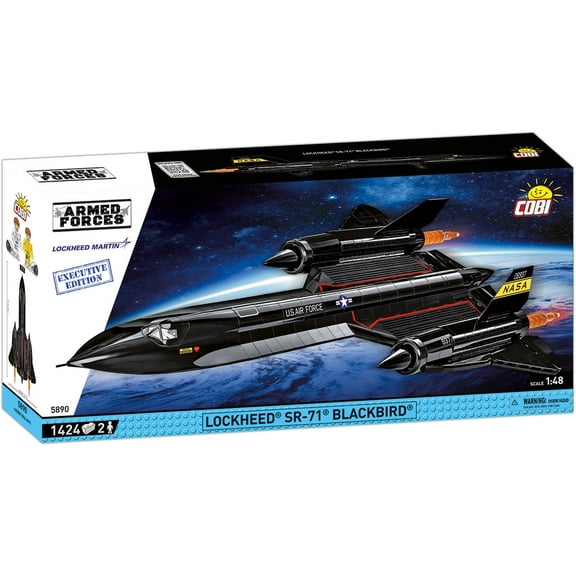 COBI Armed Forces Lockheed Martin SR-71 Blackbird Executive Edition 1:48 Scale Model Interlocking Building Block Set # 5890