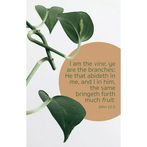 General Worship Bulletin: Much Fruit (Package of 100): John 15:5 (Kjv), (Paperback)