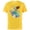 Yellow, variant on Disney The Little Mermaid Ariel Birthday Wish Come True - Short Sleeve Cotton T-Shirt for Adults - Customized-Black