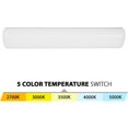 thumbnail image 2 of WAC Lighting Flo 36" 1-Light LED Aluminum Vanity Light and Flush Mount in White, 2 of 2