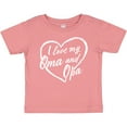 thumbnail image 3 of Inktastic I Love My Oma and Opa in White Chalk Heart Boys or Girls Baby T-Shirt, 3 of 5