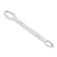 thumbnail image 1 of Double End Multifunctional Universal Wrench Labor Saving Steel Repair Tool 8mm T 270mm L 250g White Thicken Mirror Chrome Plated, 1 of 5