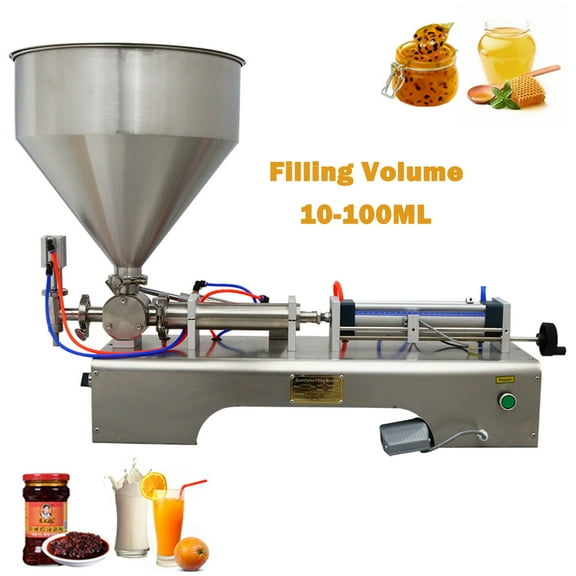 TECHTONGDA Paste Liquid Filling Machine Pneumatic 10-100ml Stainless Steel Piston Filler Dispenser Single Head
