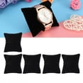 thumbnail image 3 of Expositor de joyas de terciopelo, soporte para relojes, pulseras y relojes (negro), 3 of 13