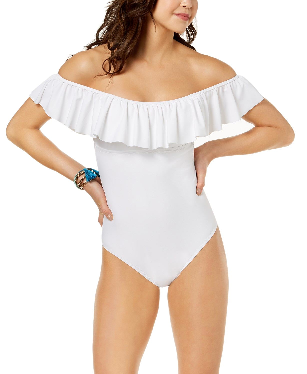 womens white one piece swimsuit