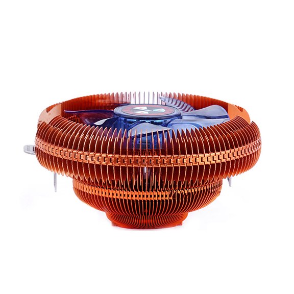 Ventilador enfriador de CPU universal, ventilador de disipador de calor de rodamiento hidráulico de 12 V, carcasa de PC para ordenador, radiador de refrigeración por aire Eigraketly DZ7588-01
