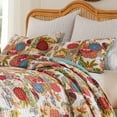 thumbnail image 4 of Greenland Home Fashions Jewel 100% Cotton Kantha-Quilted Pillow Sham, White, Standard, 4 of 7