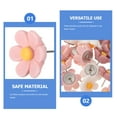 thumbnail image 3 of TABLZONE 50Pcs Assorted Color Flower Push Pins for Memo Boards and Cubicle Accessories, 3 of 7