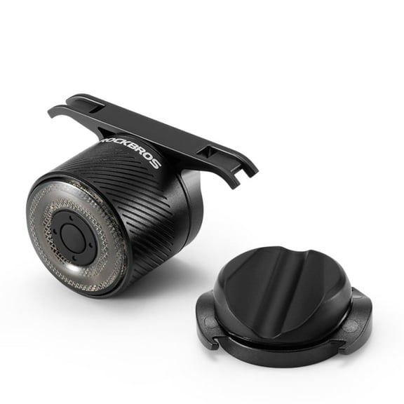 ROCKBROS R1 Co-Frequency Bike Tail Light Cycling Lamp Rear Brake Light,Breathing Light 7 Color 5 Sync Light Modes 300mAh Waterproof Adjustable Cycling Taillight Night Ride