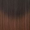 chocolate brown to light auburn