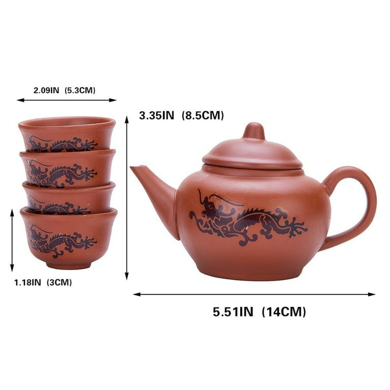 Small Purple Clay Tea Pot Set, Authentic Chinese Teapot Clay – Kitchen  Groups