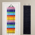 thumbnail image 1 of Roll Holder  Storage Rack with 12/24 Compartments Wall Mount/Hanging Over The Door  Organizer with 2 Hook for Saving Space, 1 of 3