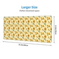 thumbnail image 2 of Rocae Yellow White Plaid Sunflower for Gaming Mouse Pad, Mouse Pad Large, Office Computer Keyboard Mousepad, Keyboard and Mouse Pad with Stitched Edges,31.5 x 11.8 in, 2 of 5