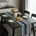 thumbnail image 2 of Blue White American Police Flag Table Runner 72 Inches Long, Honoring Law Enforcement Officers Kitchen Coffee Dining Table Decoration for Home Party Birthday Wedding Home Decor 18x72 Inches, 2 of 8