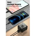 thumbnail image 3 of SUPCASE 20W USB C Fast Charger for iPhone 12, Dual Port PD Charger Power Adapter Block for iPhone 11/ XR/SE 2020, iPad, AirPods, Galaxy, Pixel,Switch and More (Black), 3 of 8