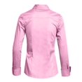 thumbnail image 3 of J. METHOD Women's Button Down Shirt Long Sleeve Roll Up Stretch Collar Office Work Formal Casual Basic Blouse Top NEWT04 Baby Pink L, 3 of 5