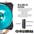 thumbnail image 2 of Cooler Master MAP-T4PN-220PC-R1 Cooling Fan/Heatsink - 1 x 120 mm - 2000 rpm66.7 CFM - 30 dB(A) Noise - 4-pin PWM - Socket AM3 PGA-941, Socket FM2, Socket AM2+ PGA-940, Socket FM1, Socket AM4, Socket, 2 of 13