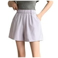 thumbnail image 4 of SXcggal Suit Shorts Casual Wide Size Cropped Pants Stylish Beautiful Women's Shorts, 4 of 5