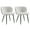 White, variant on Rongbuk Modern Teddy Dining Chairs Set of 2, Comfy Kitchen Armless Chairs with Thick Cushions, Wingback Chair, Upholstered Dining Room Chairs with Metal Legs for Dining Room, Living Room, Grey