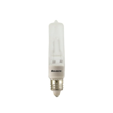 

150 Watt Dimmable Halogen JD Type T4 Mini Candelabra Base Frost Pack of 6