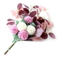 thumbnail image 2 of Visland Artificial Flowers Set, Fake Silk Hydrangea Bouquet Chrysanthemum DecorPlastic Flower Arrangements Bouquet Decorations for Weddings Home, 2 of 7