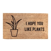 ACDANC 16x24" Coir Door Mats Outdoor Spring Door Mats Outdoor Front Door Rug Indoor Entrance Eco Friendly Mats for Front Door Mat for Outside Entry Way Doormat Entry Rugs,I HOPE YOU LIKE PLANTS