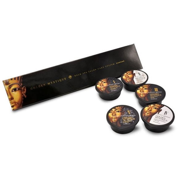 Golden Mystique Gold Spa Pedicure 5 steps Salon Care System Capsule Kit