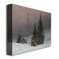 Trademark Fine Art "Winter Landscape" Canvas Art by Caspar Friedrich
