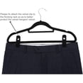thumbnail image 2 of Clips pour Cintres en Velours Lot de 20, Clips pour Pantalons Ivoire, Clips en Velours à Doigts Forts Parfaits pour une Utilisation avec des Cintres en Velours Fins, 2 of 5