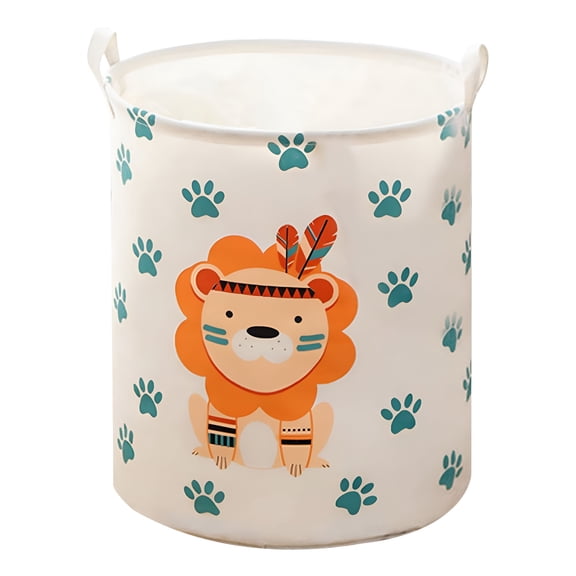 LAMIRO Laundry Basket,Baby Laundry Basket,Nursery Hamper,Kids Baby Laundry Hamper for Boys and Girls Cute Toy Storage Bin Room Decor,15 x 15 x 20 inches
