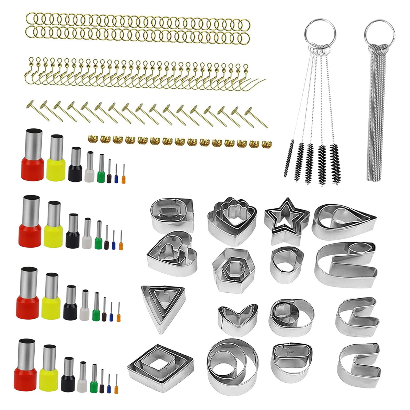FVDPWYE 169Pcs Clay Cutters Set Jewelry Making Earring Pattern Cutting Mold Tools Making