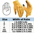 thumbnail image 4 of Motorcycle Gloves for Men Outdoor Riding Gloves Touchscreen Hard Knuckle Leather Glove Yellow, 4 of 4