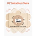 thumbnail image 4 of 1000 Piece Wooden Jigsaw Puzzle Board with Storage Drawer - 29x21 Inch Portable Puzzle Table, Includes Cover, 4 of 11