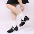 thumbnail image 5 of Women Lace Ruffle Ankle Socks, Cute Princess Girls Frilly Cotton Socks 3Pairs, 5 of 6