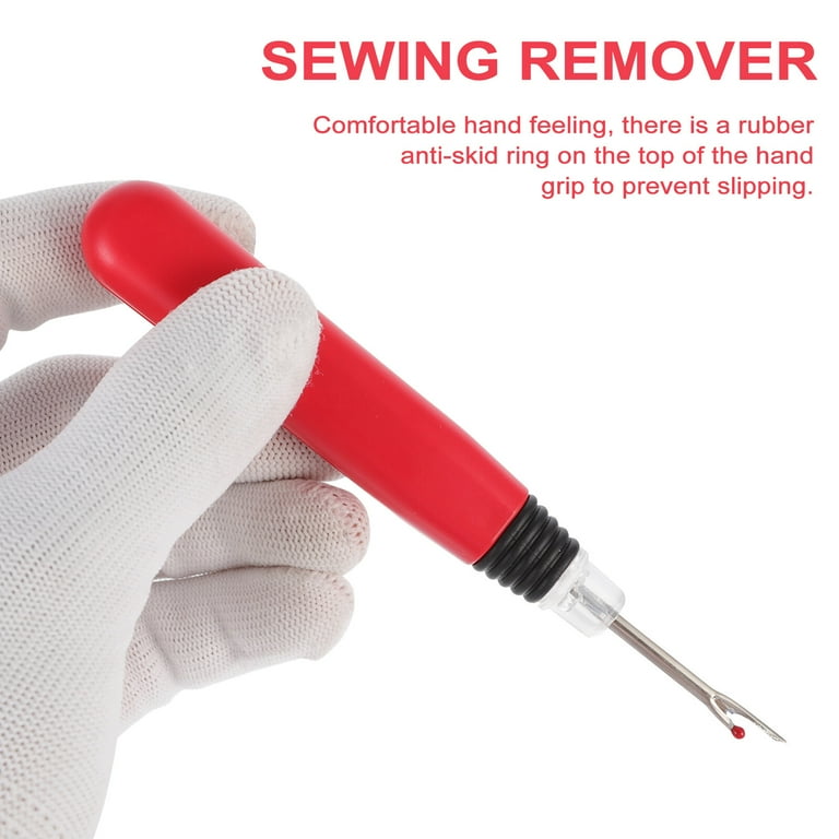 Thread Picker Tool (Red) - For Removing Lint, Pet Hair & Fabric Fuzz From Furniture & Clothes