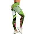thumbnail image 6 of Green Invader Zim Gir Yoga Pants Women High Waisted Tummy Control Non See-Through Elastic Running Workout Yoga Leggings Pants, 6 of 7