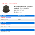 thumbnail image 2 of Washer Pump Grommet - Compatible with 2003 - 2016 Volvo XC70 2004 2005 2006 2007 2008 2009 2010 2011 2012 2013 2014 2015, 2 of 2