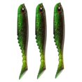 thumbnail image 3 of Cebos de pesca, 3 piezas de pesca con cola en T, cebo suave realista, señuelos de pesca ultra sensibles, 3 of 8