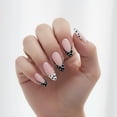 thumbnail image 2 of Press On Nails LUKEKI Almond French Tip para mujer, color blanco, 2 of 8