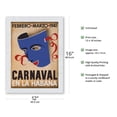 thumbnail image 2 of Cuba - Carnaval en la Habana (Carnival in Havana) - February March 1941 - Vintage Carnival Poster c.1941 - Japanese Unryu Rice Paper Art Print (Unframed) 12 x 16 in, 2 of 4