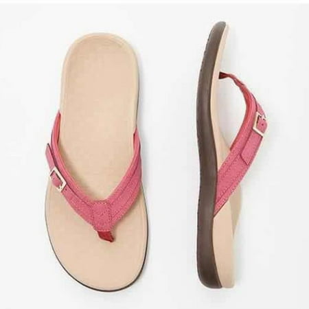 

Women s Beach Sandals Flip-Flop Slides Soft PU Sole & Comfortable Fit Slides Flip Flops Open Toe Strappy Slip