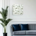 thumbnail image 2 of Canvas Print Wall Art Farmhouse Flower Retro Country Sage Green Floral Art Framed Canvas Art Wall Decor Pictures Painting Morden Artwork for Living Room Bedroom, Ready to Hang, 20"x20", 2 of 4