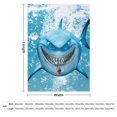 thumbnail image 3 of Manta de dibujos animados de Buscando a Nemo, suave y acogedora manta de franela de felpa para todas las estaciones para niños y niñas, manta de vellón cálida y ligera para cama, sofá o viaje, 80 x, 3 of 7
