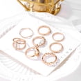 thumbnail image 4 of 8 Pcs Rings Set for Women, Dainty Knuckle Rings Non Tarnish, Simple Thumb Stacking Rings Mother's Day Gifts, 4 of 8